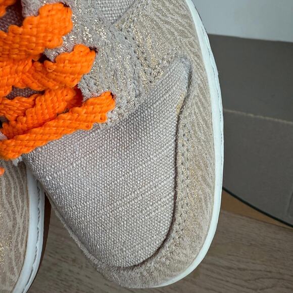 Nike Dunk Sky High Hidden Wedge Tan/Metallic Org Women Sneakers - SZ 8 - Picture 8 of 14